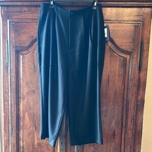 NYDJ Frisco Black Wide Leg Cropped Pants